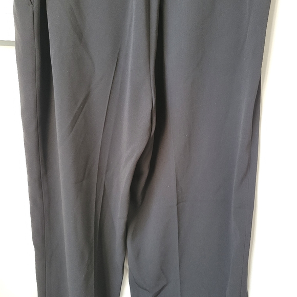 The Fold London Clever Crepe Adelaide Wide Leg Trousers Black UK 14 US 10 - Picture 8 of 11